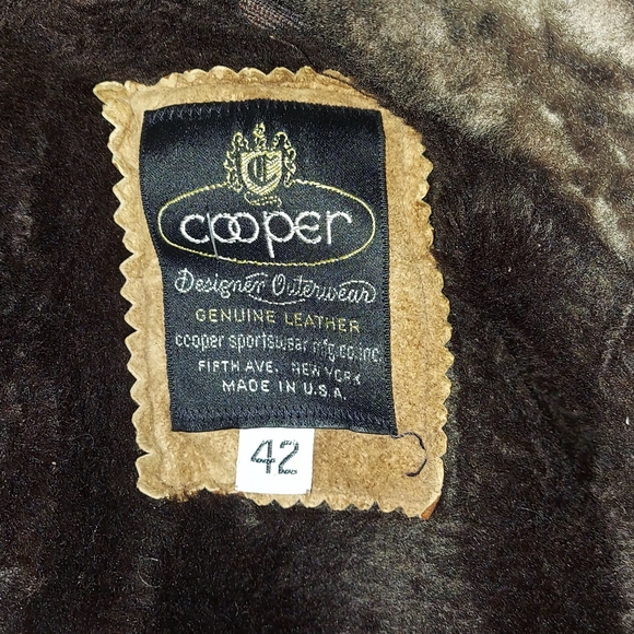 Brown Shearling Bomber Jacket - Picture 2 of 10